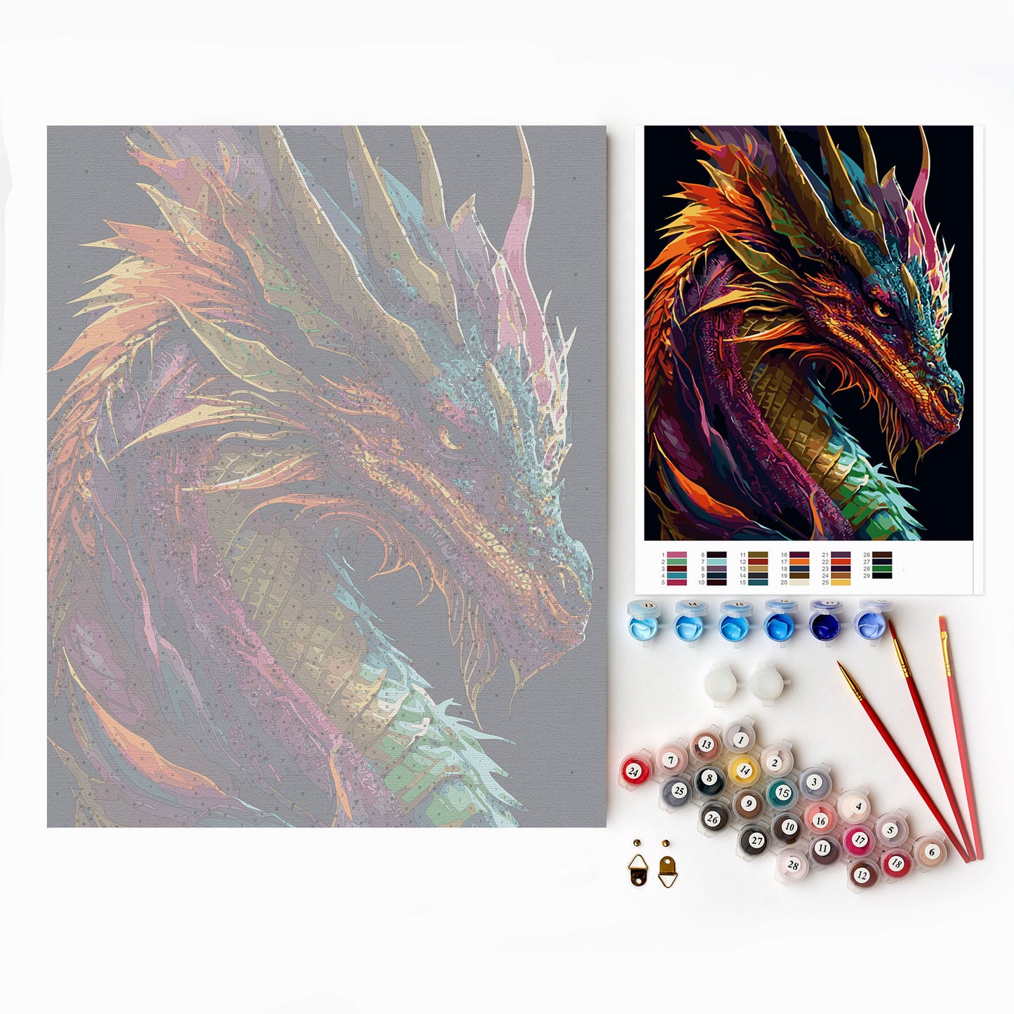Slika po brojevima 40x50 Figura zmaja MG2470e