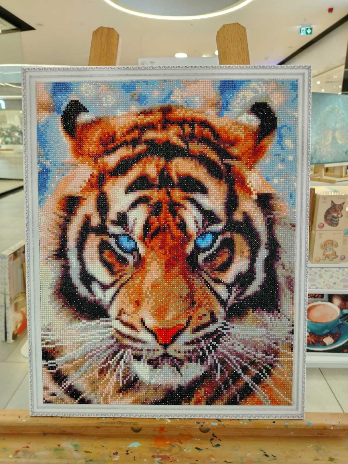 Dijamantski mozaik 40x50 Pogled Tigra LG297e