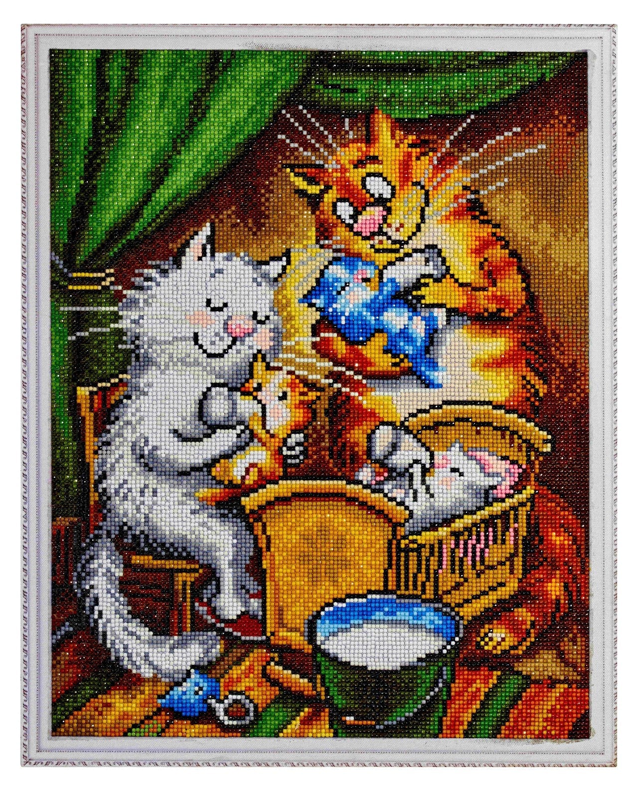 Diamond painting - LG277e - Cats - Happy Family Image 3