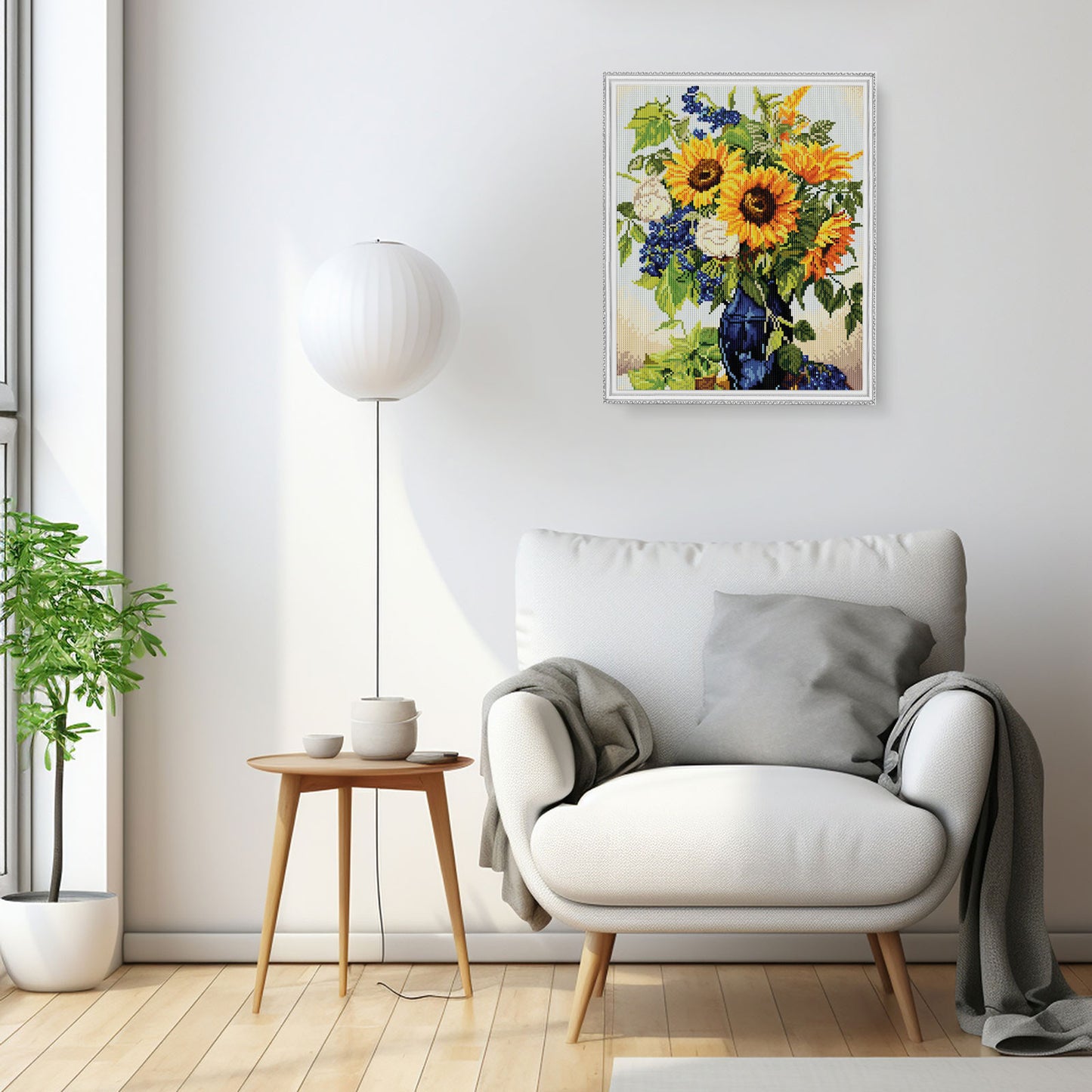 Dijamantski mozaik 40x50 Buket zlatnih suncokreta LG342e