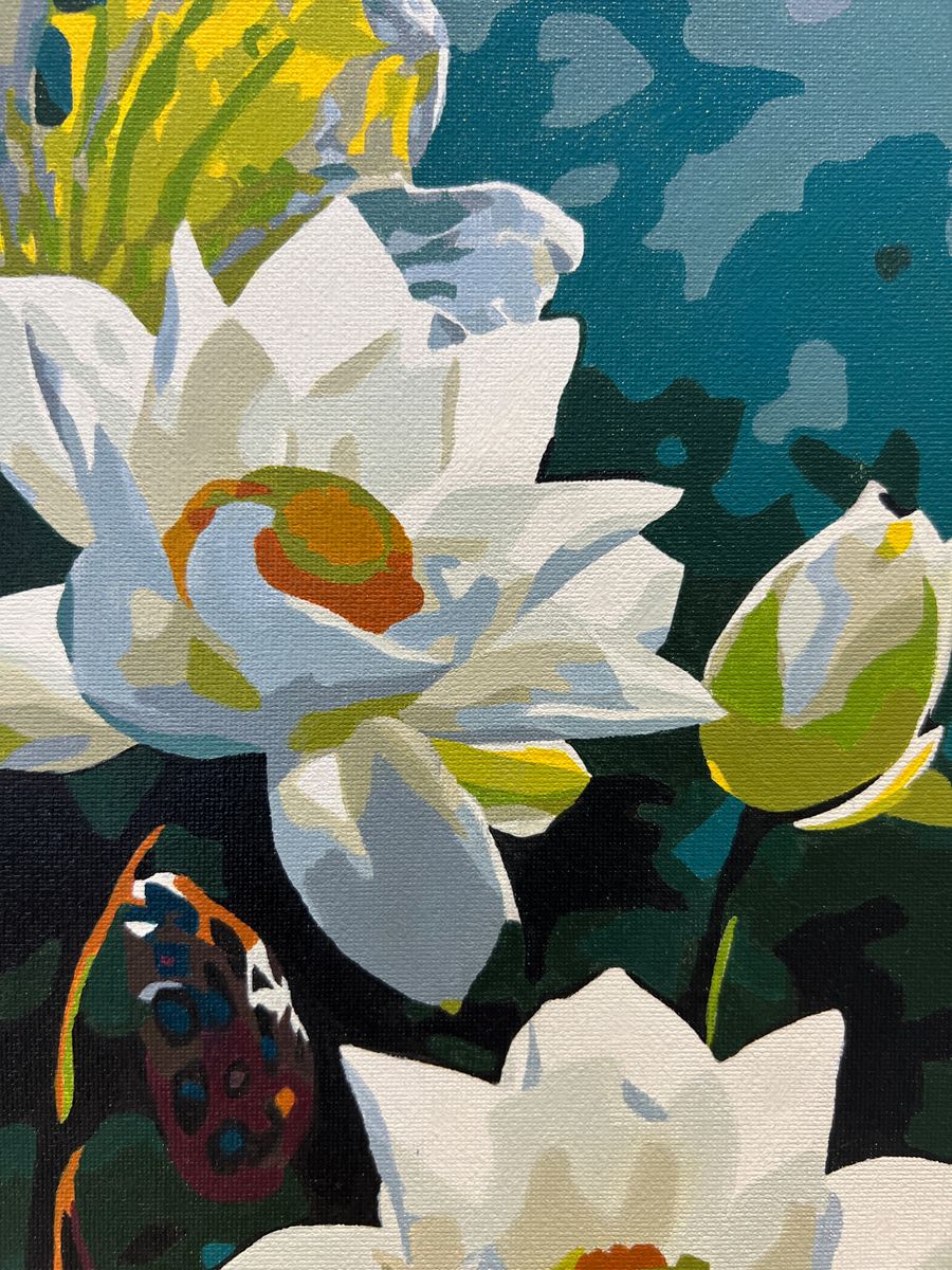 Painting by numbers - MC1123e - Tender lotus Image 3