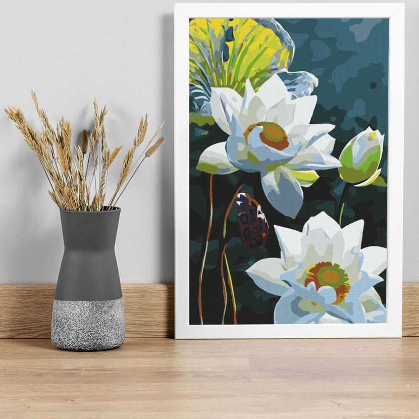 Painting by numbers - MC1123e - Tender lotus Image 2