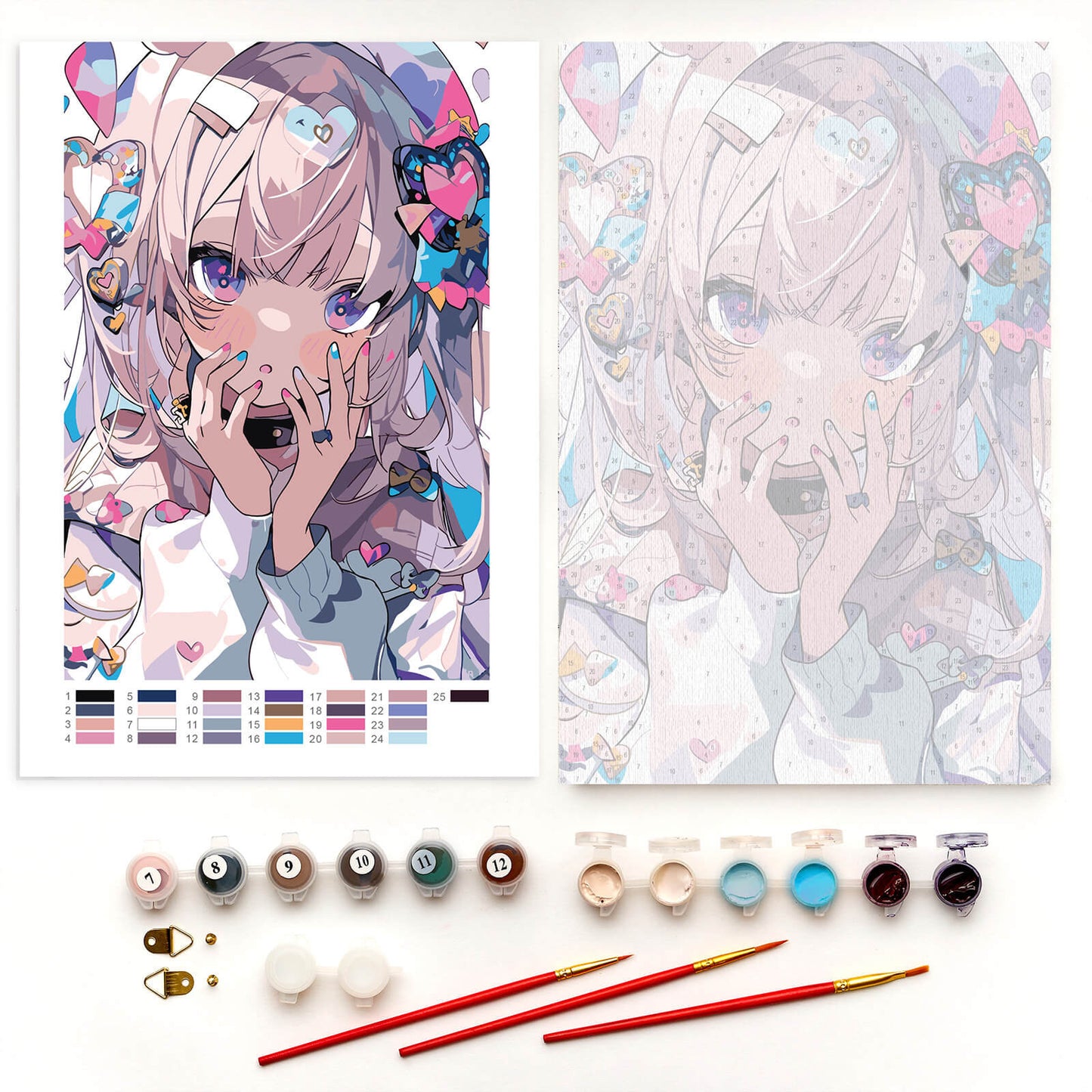 Slika po brojevima 20x30 Anime devojka MC1145e