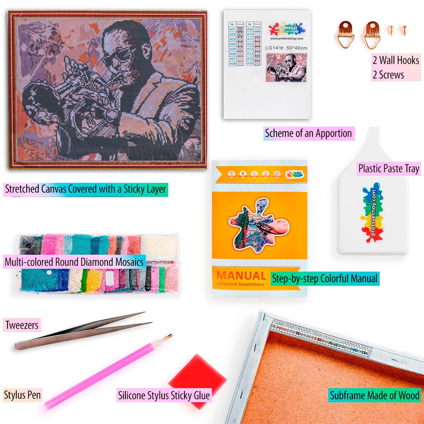 Diamond painting - LG141e - Saxophone Player Image 5