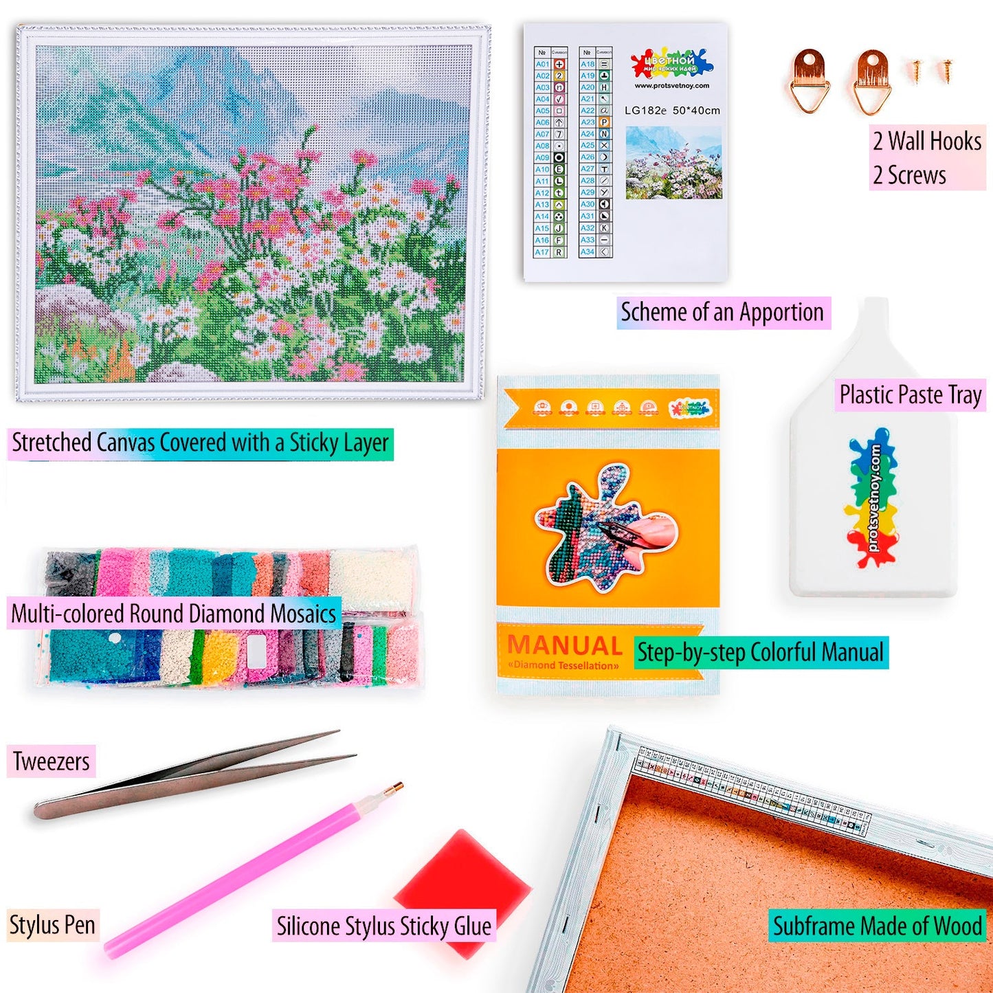 Diamond painting - LG182e - Spring Meadow Image 5
