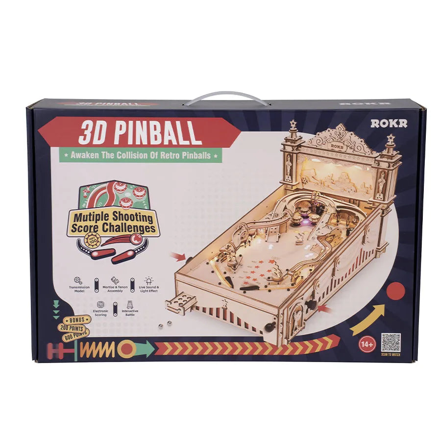 Wooden constructor - RK023e - 3D Pinball Machine (482pcs)