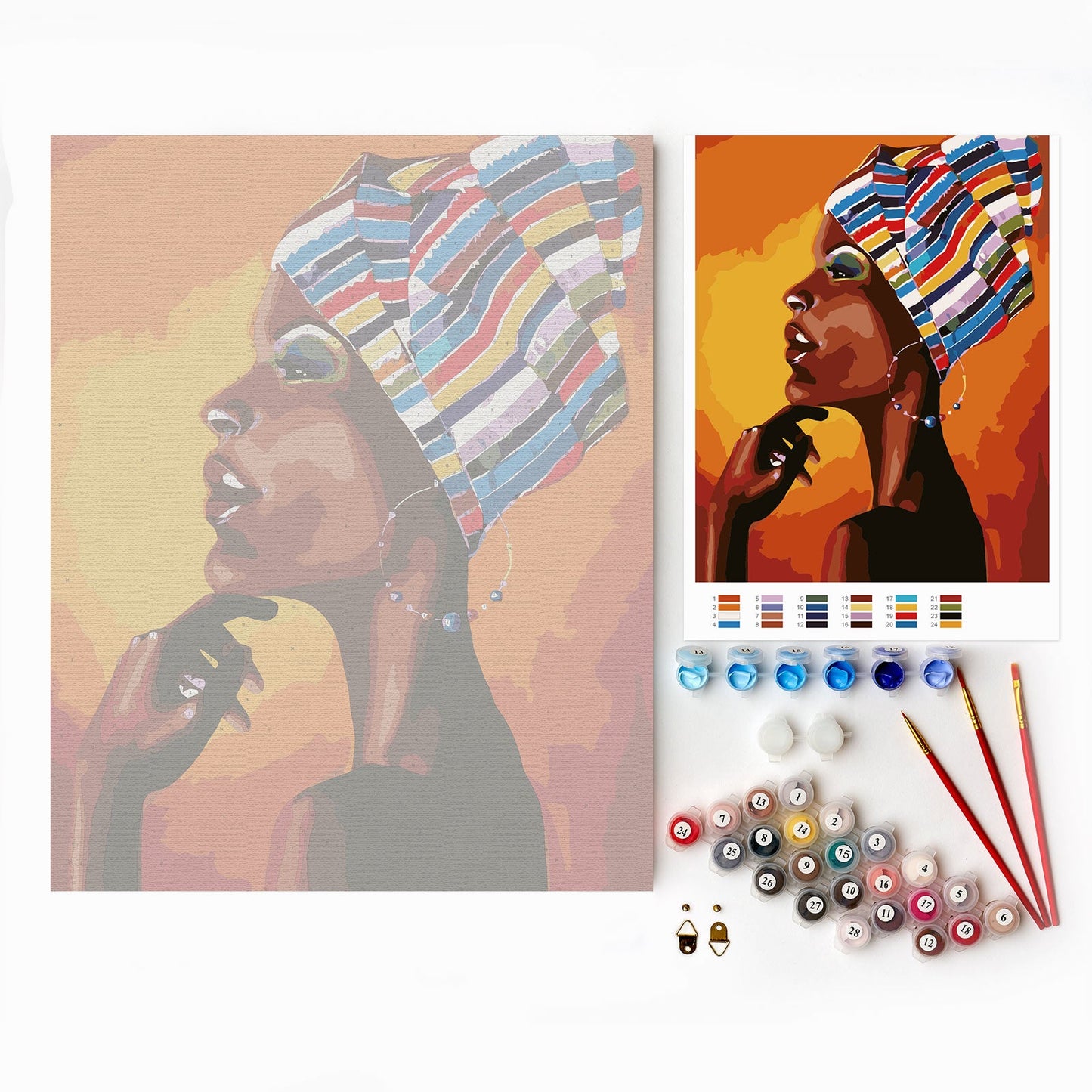 Painting by numbers - MG2112e - Portrait of an African