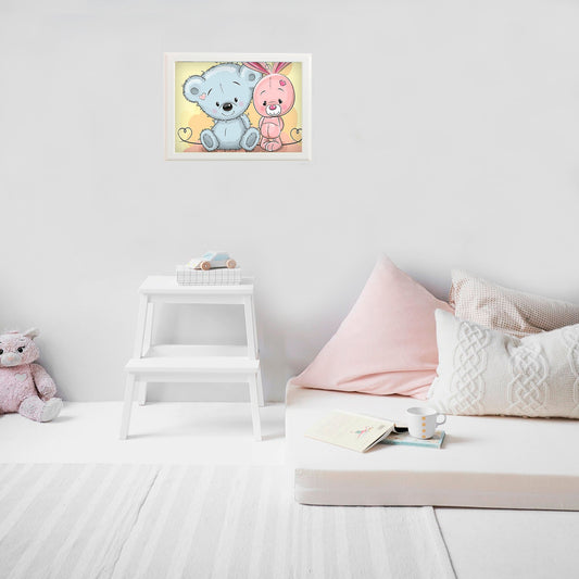 Diamond painting - LC006e - Little Bear and Little Bunny Image 2