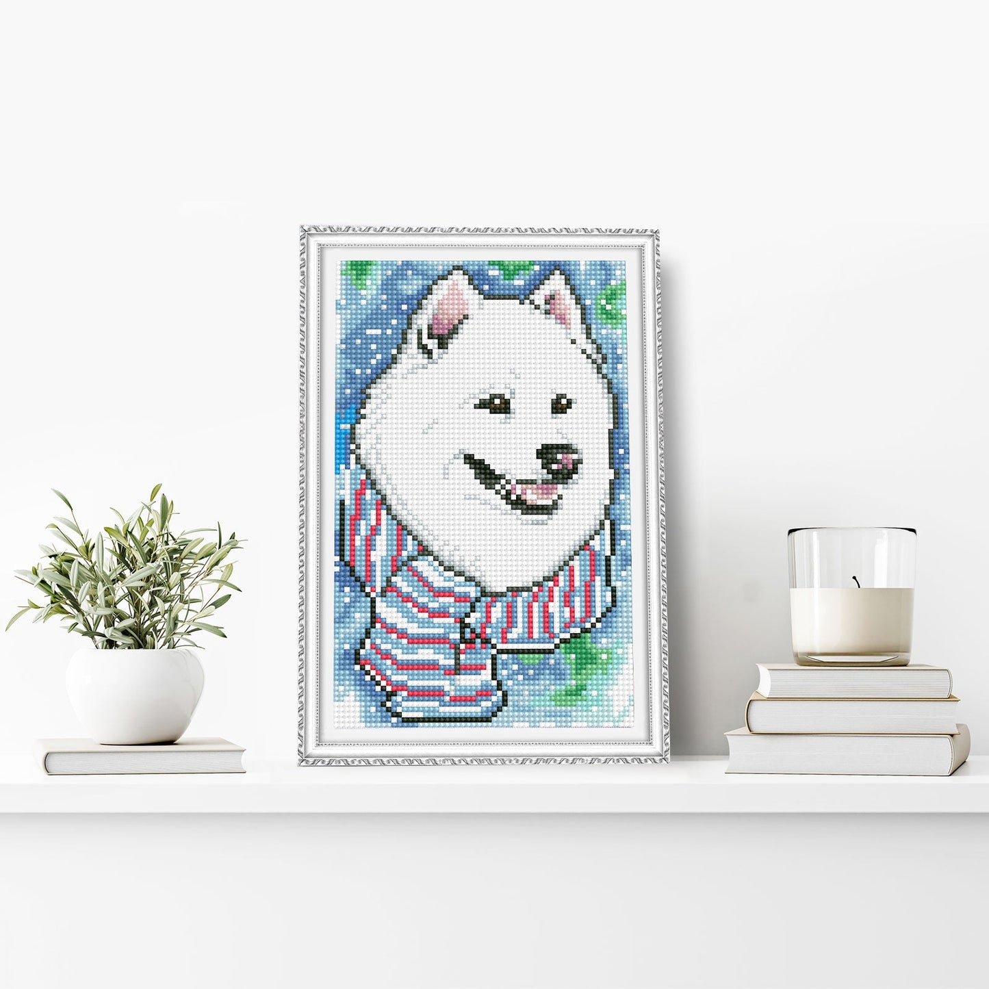 Diamond painting - LC010e - White friend