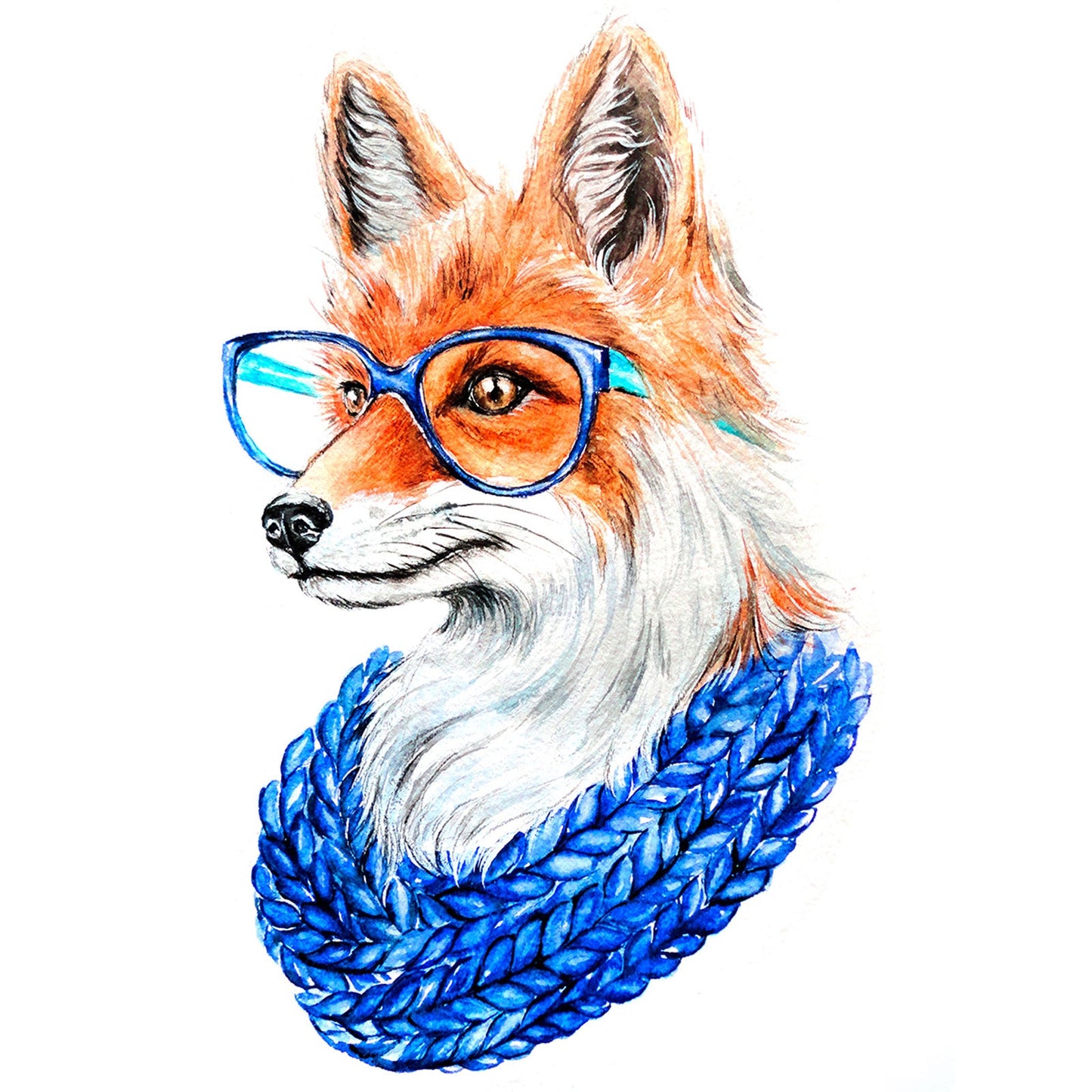 Diamond painting - LC011e - Fox with glasses Image 3