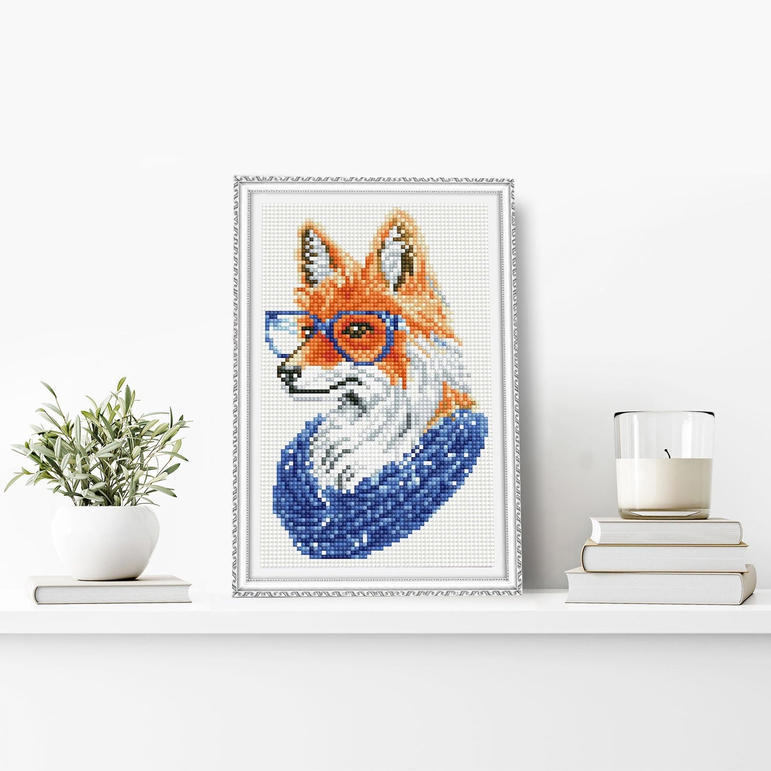 Diamond painting - LC011e - Fox with glasses Image 2