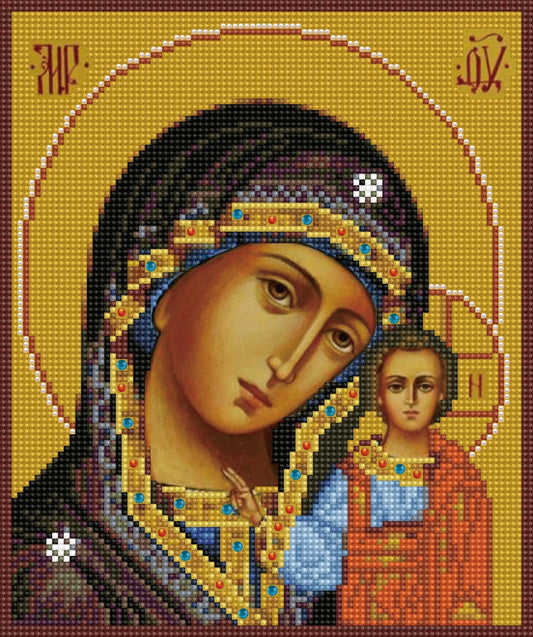 Diamond painting - LD002e - The Kazan Mother of God Image 1