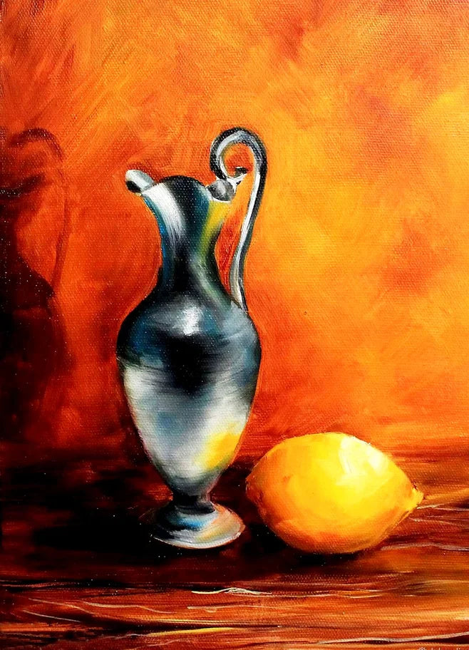 Diamond painting - LE057e - Jug and Lemon Image 1