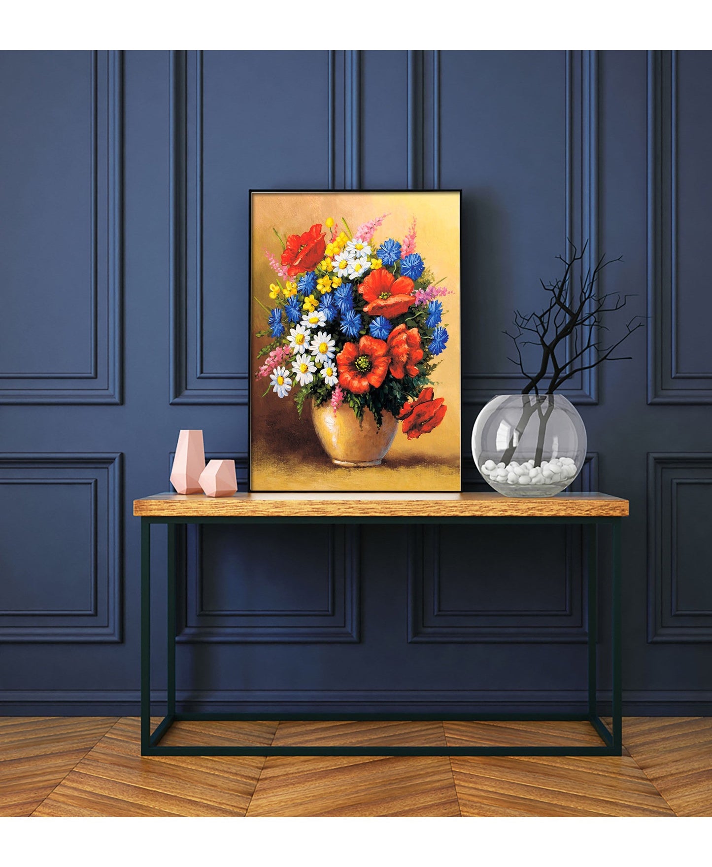 Diamond painting - LE117e - Poppies Bouquet Image 2