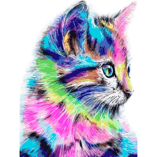 Painting by numbers - MG2077e - Colorful Kitten