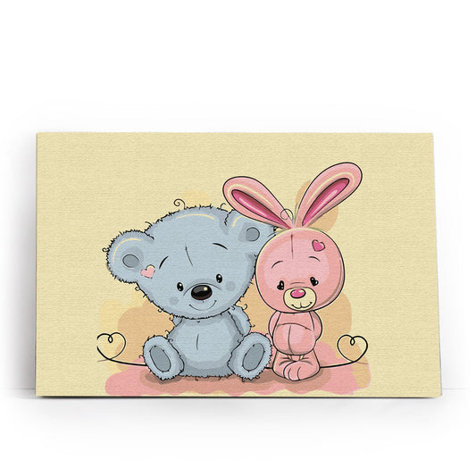 Painting by numbers - MC1078e - Little Bear and Little Bunny