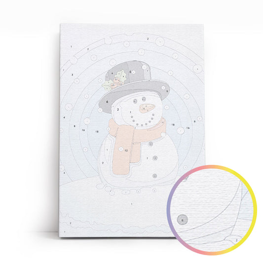 Painting by numbers - MC1090e - Happy Snowman