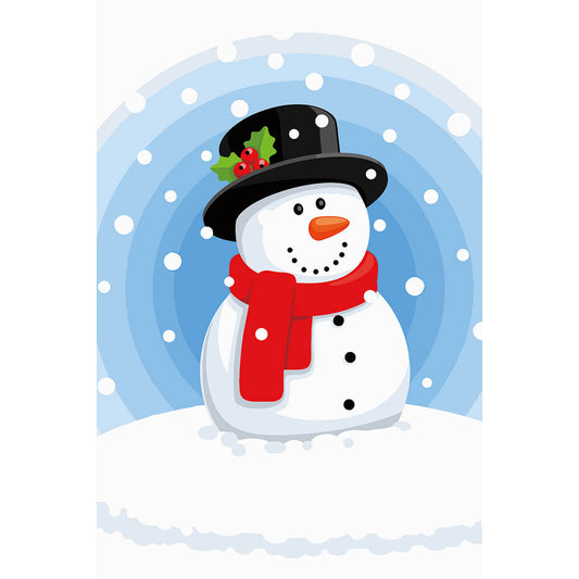 Painting by numbers - MC1090e - Happy Snowman