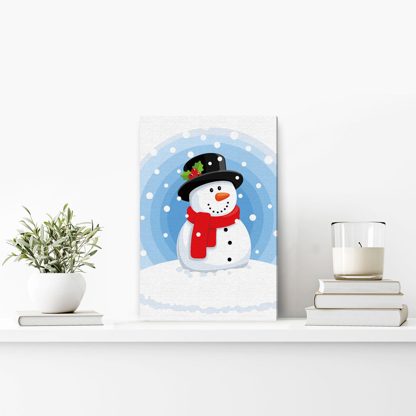 Painting by numbers - MC1090e - Happy Snowman