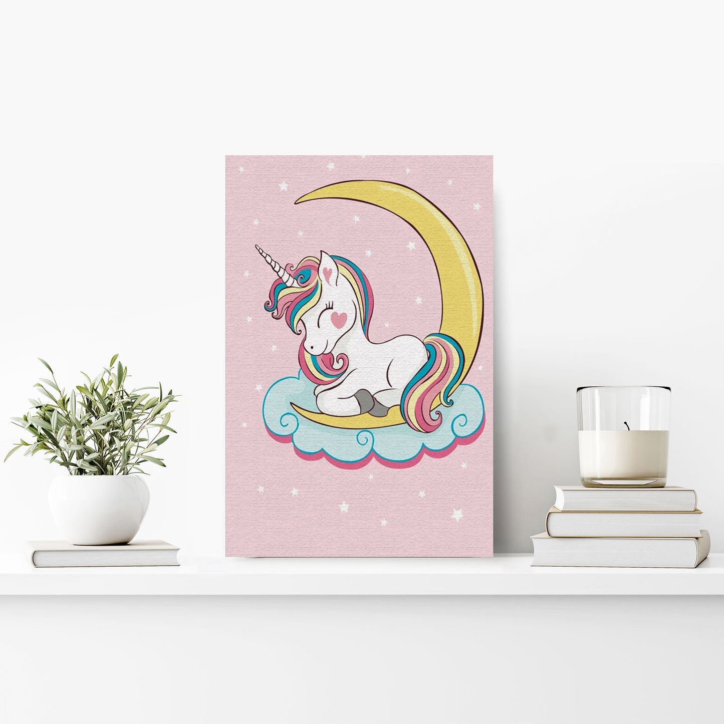 Painting by numbers - MC1098e - Dreaming Baby Unicorn