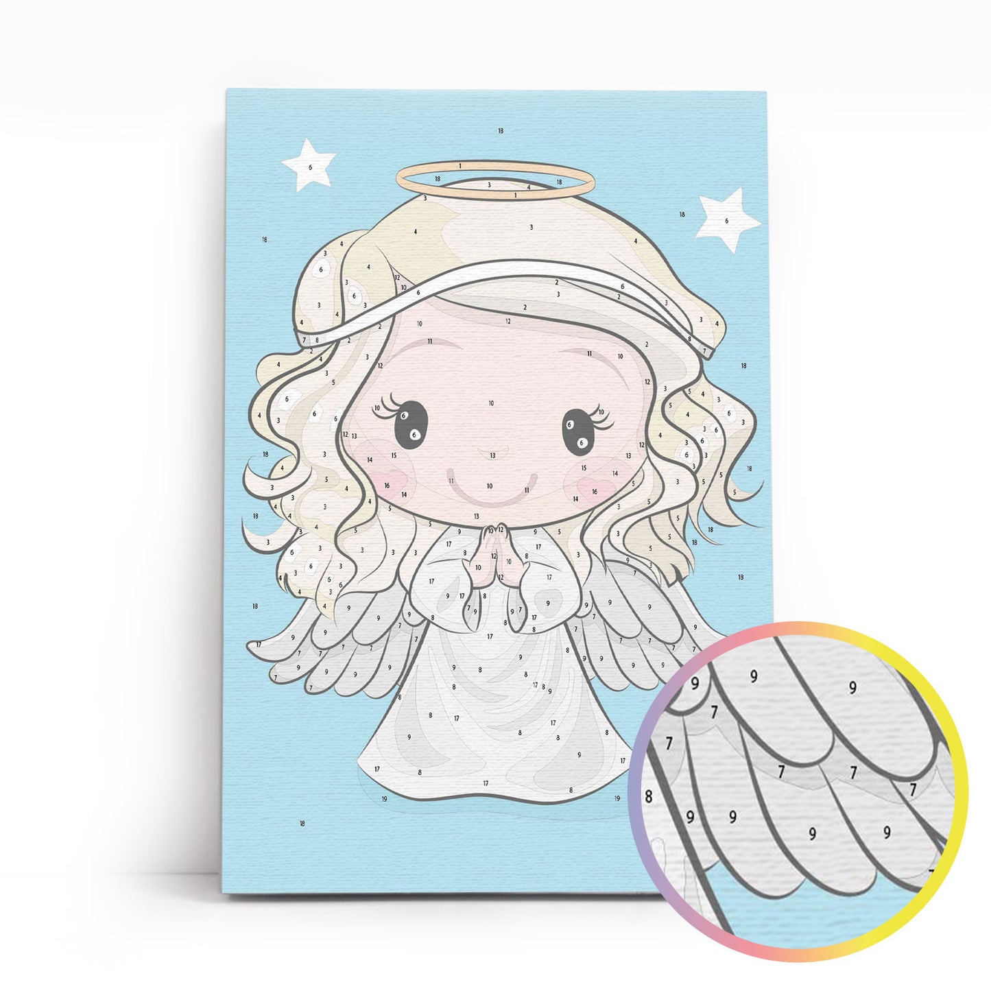 Painting by numbers - MC1113e - Little white angel