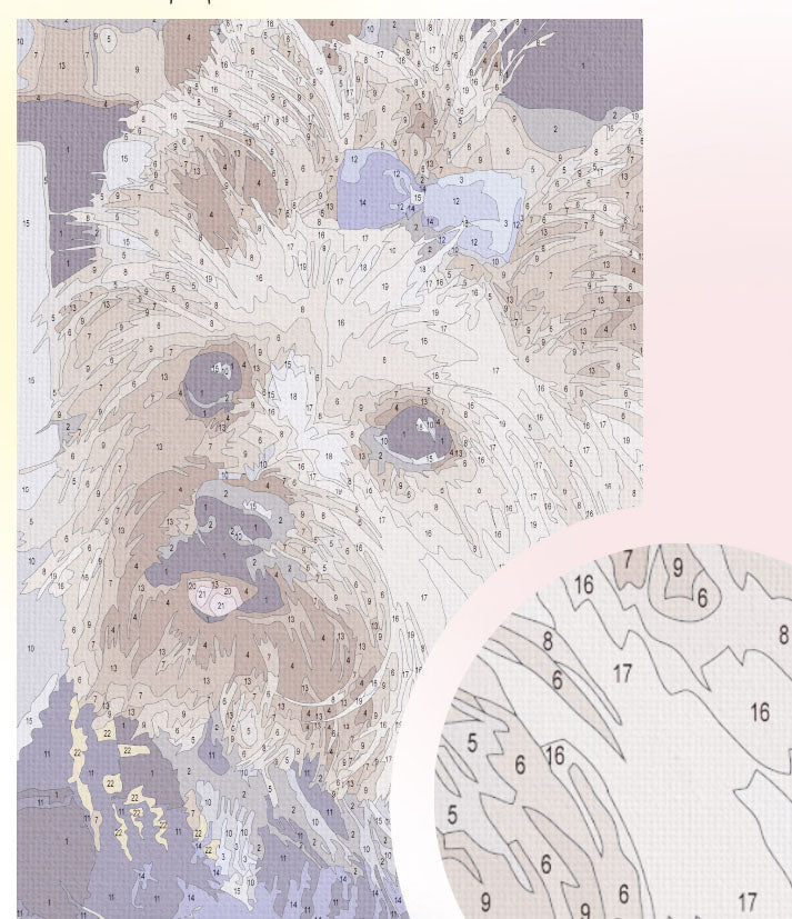 Painting by numbers - MC1130e - Fluffy fashionista Image 6