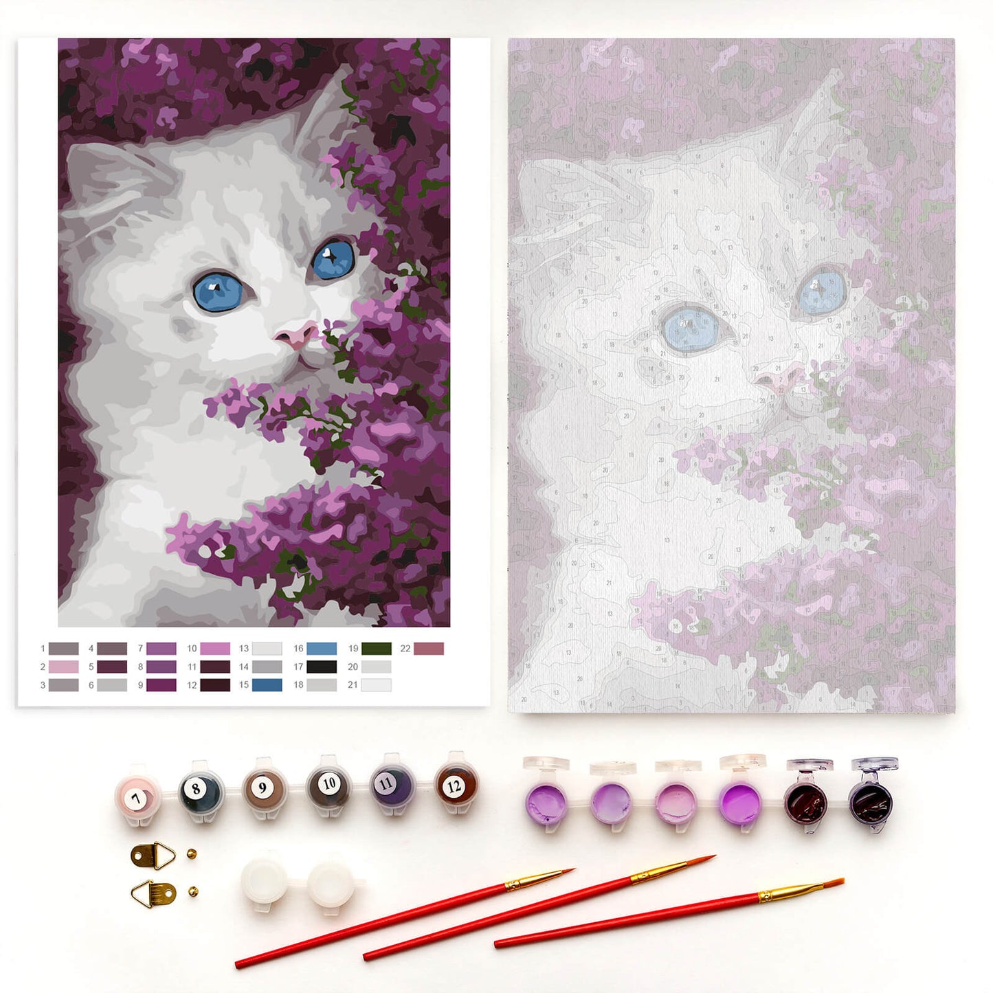 Painting by numbers - MC1131e - Glance of lilac