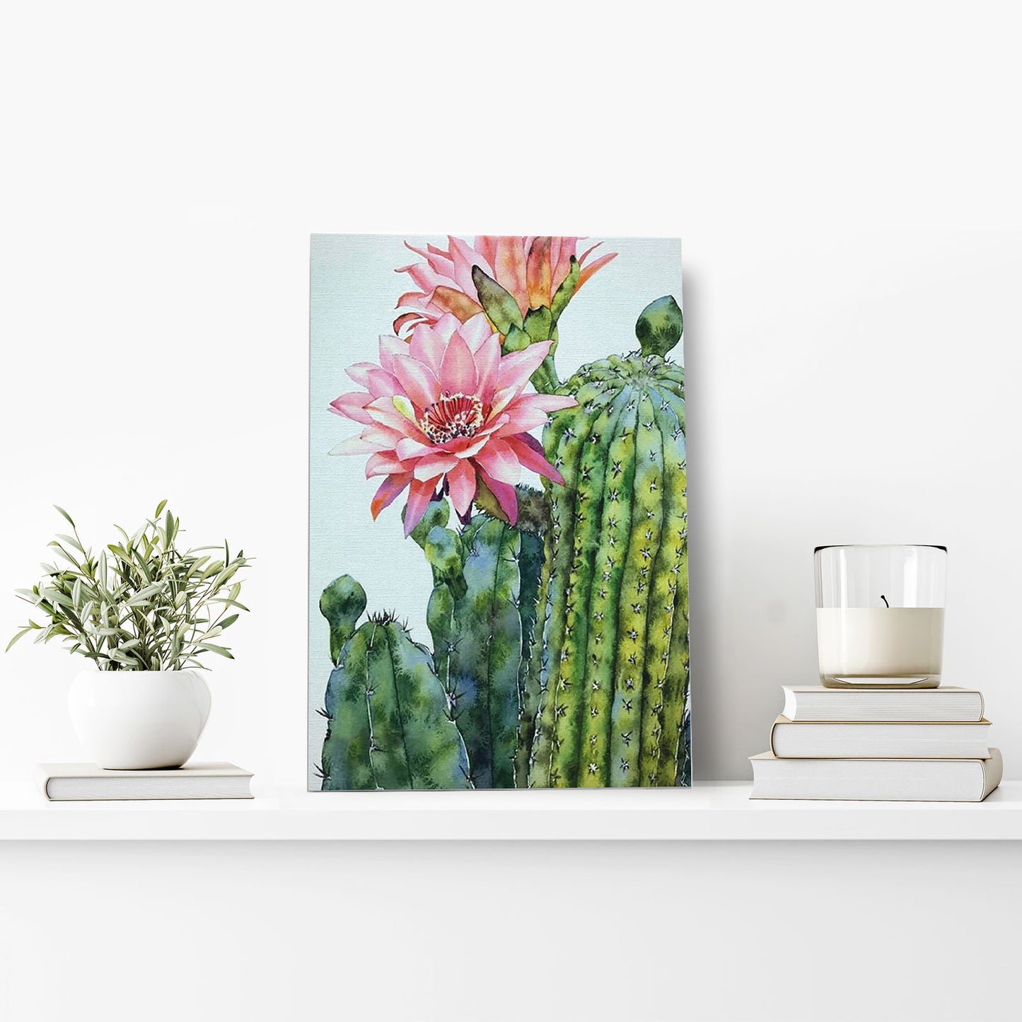 Painting by numbers - MC1136e - Blossoming cactus