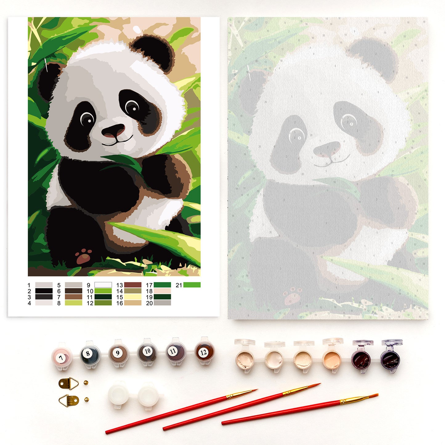 Painting by numbers - MC1144e - Cute panda