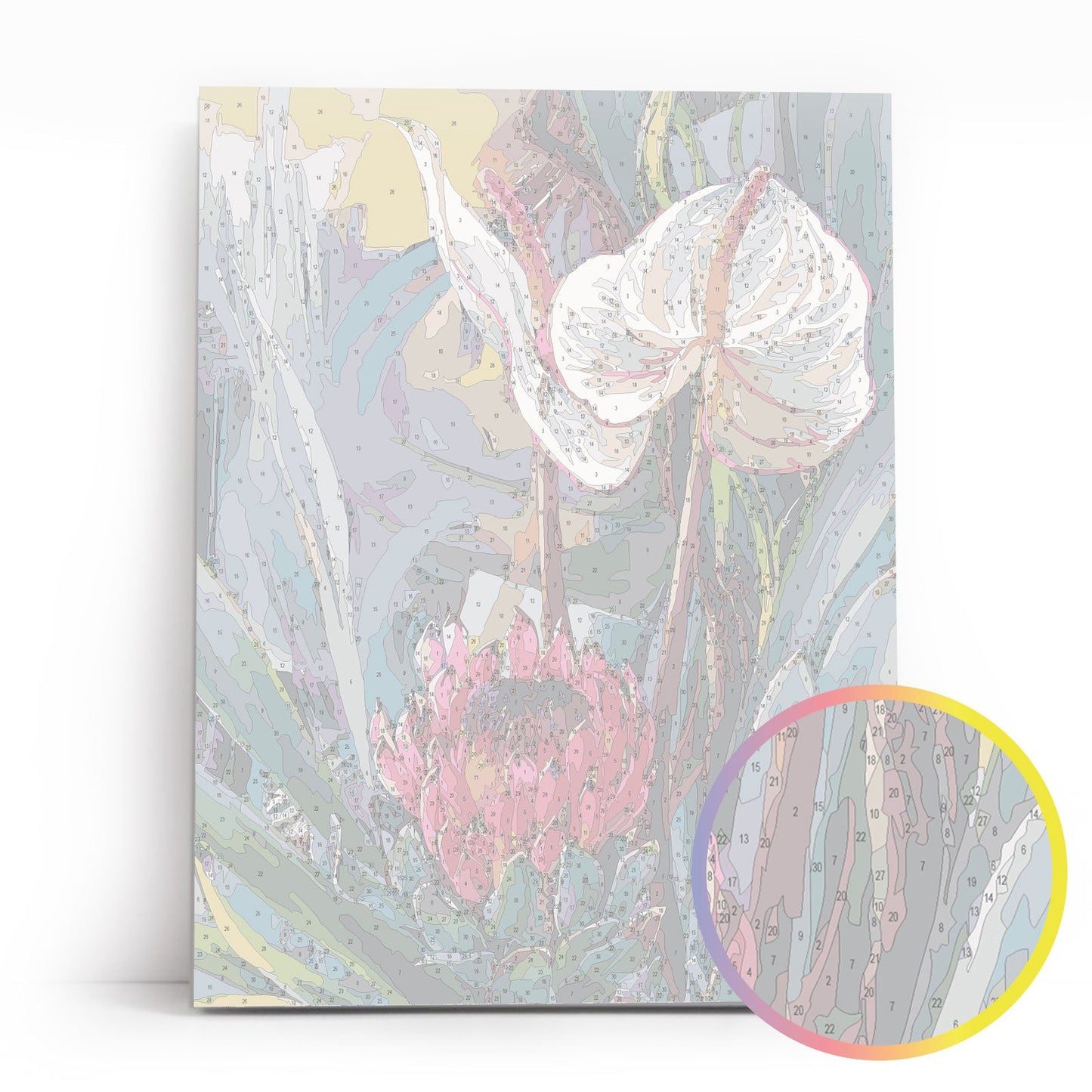 Painting by numbers - ME1162e - Tropical bouquet Image 6