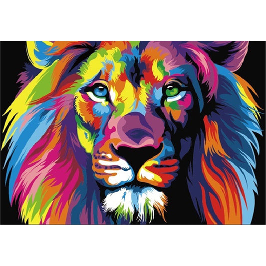 Painting by numbers - MG2034e - Rainbow Lion