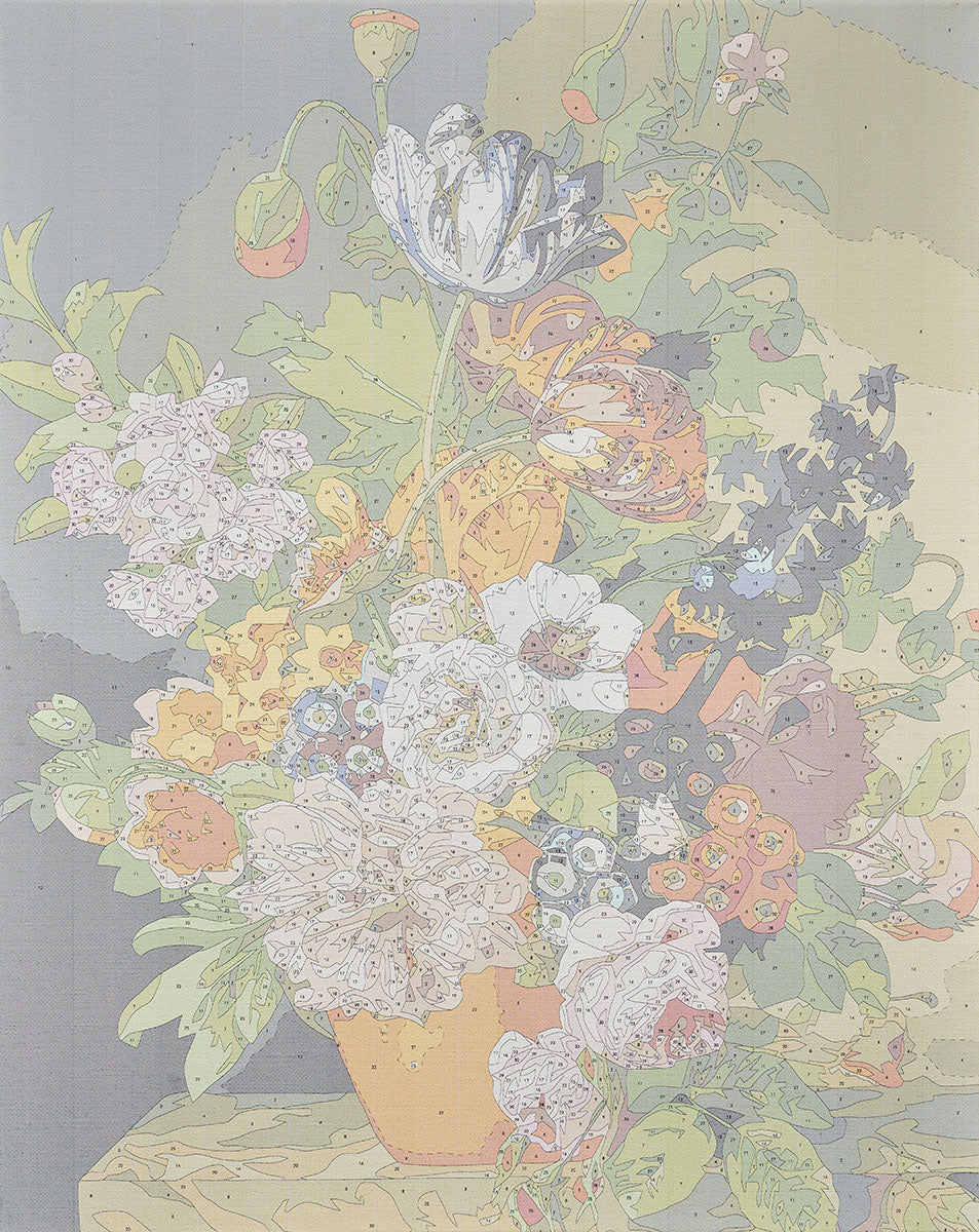 Painting by numbers - MG2303e - Summer Bouquet in a Vase Image 6