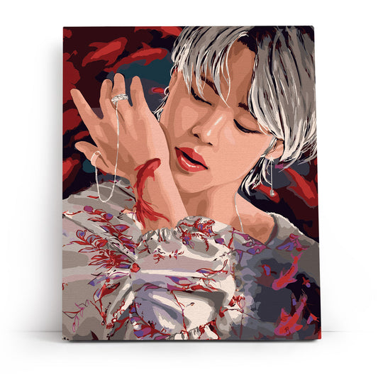 Slika po brojevima 40x50 Korejski pevač Jimin MG2477e