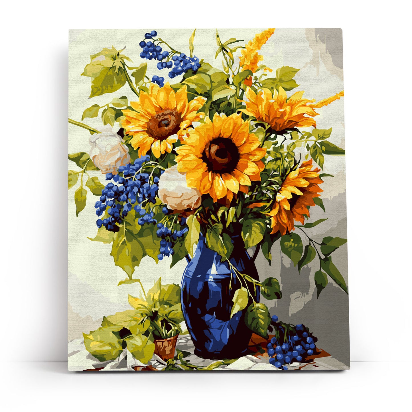 Painting by numbers - MG2482e - Golden sunflowers bouquet