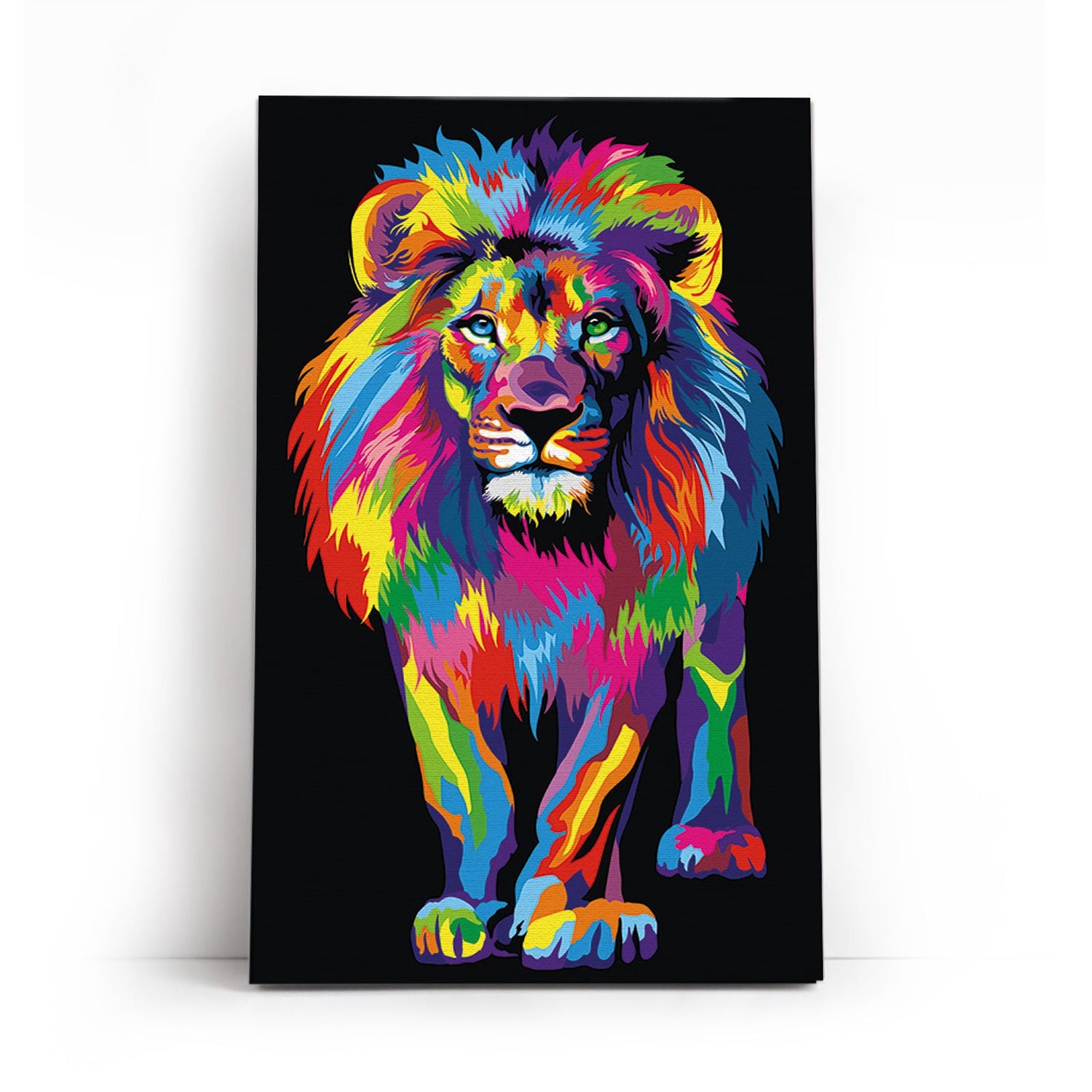 Painting by numbers - MMZ06e - Colorful lion Image 1