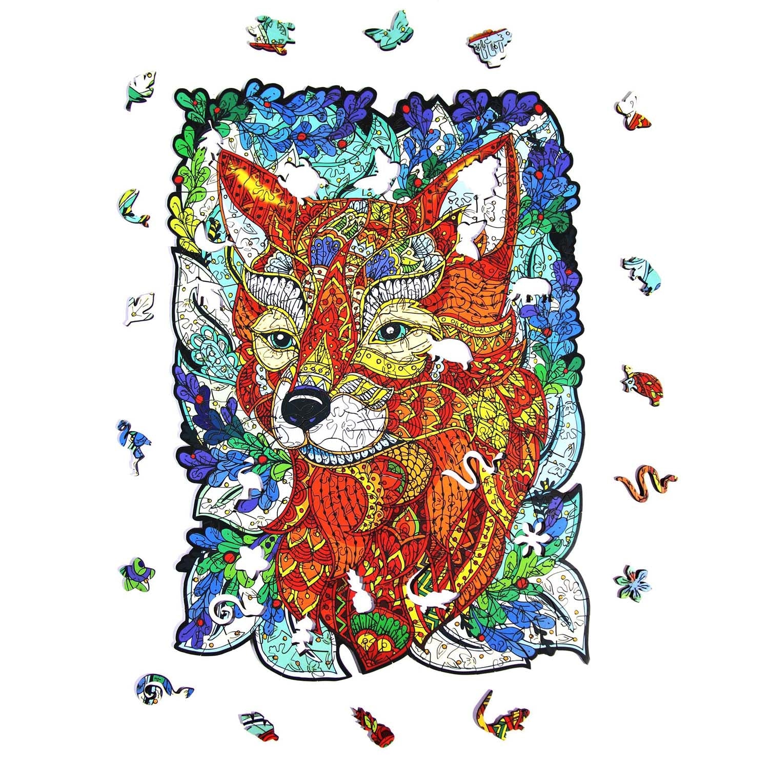 Wooden puzzles - PW009e - Wild fox Image 3