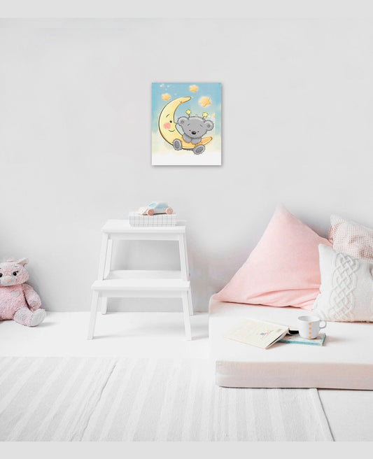 Diamond painting - LC016e - Bear on the moon Image 2