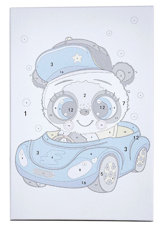 Painting by numbers - MC1099e - Little Panda Image 6